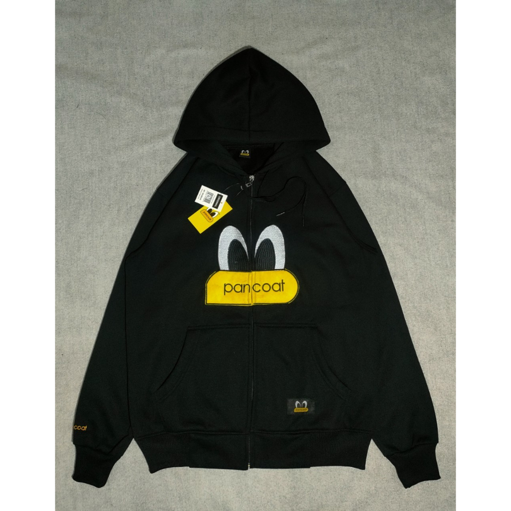 Hoodie Zipper Pancoat Duck Eyes Bordir Original Jaket PullOver Full Tag & Label