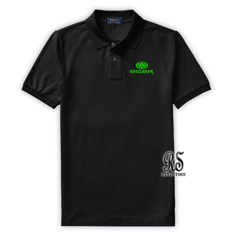 Kaos Polo-Shirt Kaos Kerah Kaos Pria Kaos Wanita Kaos Eiger Original Terbaru Hijau