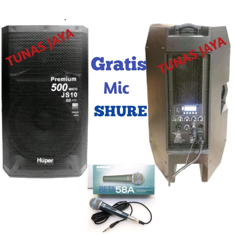 SPEAKER AKTIF HUPER 15 INCH JS10 AKTIF HUPER JS10 ORIGINAL HUPER JS 10 per 1 pcs