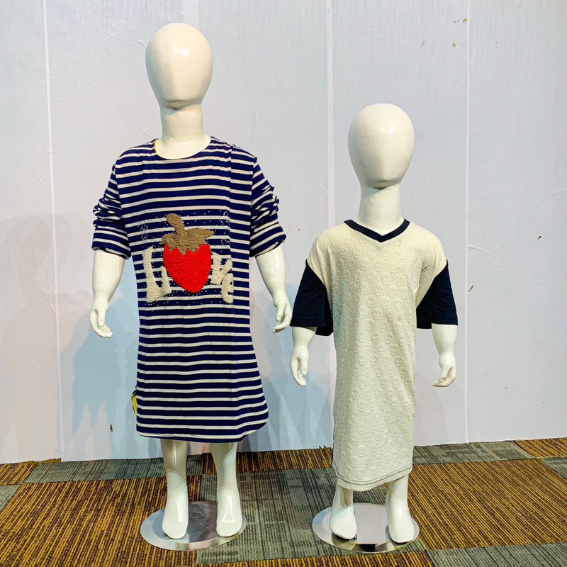 Manekin Ful Body Anak Anak Bahan Fiber Glosy | Patung Full Body Putih Mengkilap | Manekin Full Anak 