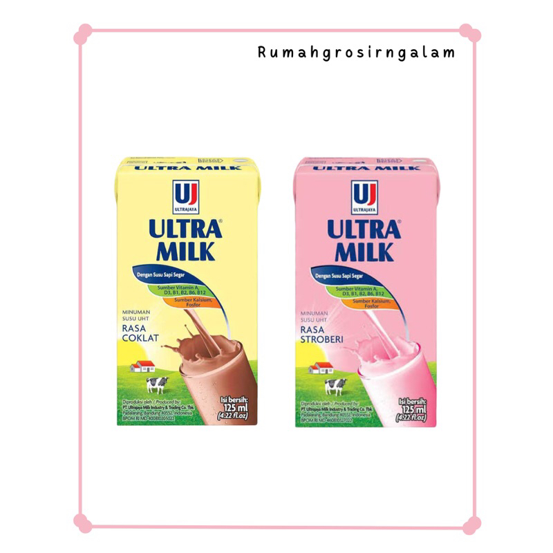 

Susu Ultra Milk UHT 125ml (1 karton)