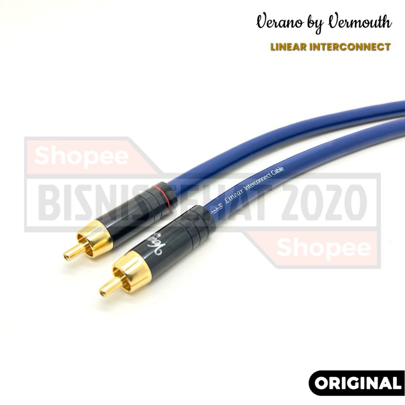 Verano by Vermouth Linear interconnect Gold Kabel RCA with Vermouth RCA Gold Connector