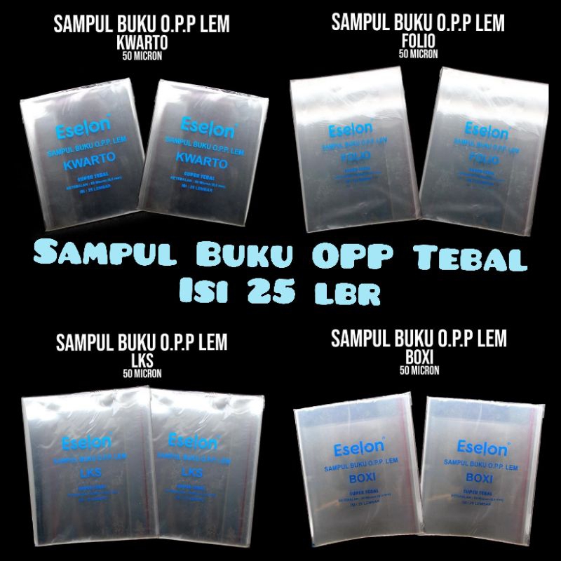 

Sampul Buku bening / transparant / polos Tebal dengan Lem isi 25 lembar