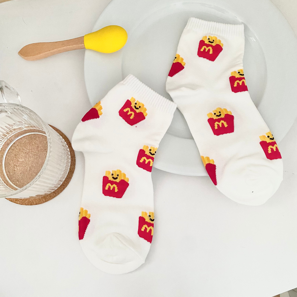 Kaos Kaki Korea Lucu motif kentang kaos kaki panjang wanita