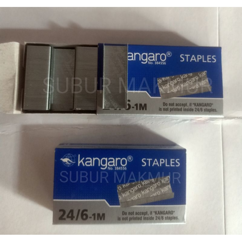 

Isi Staples Kangaro 24/6-1M - Isi Staples Kangaro No.3 Asli