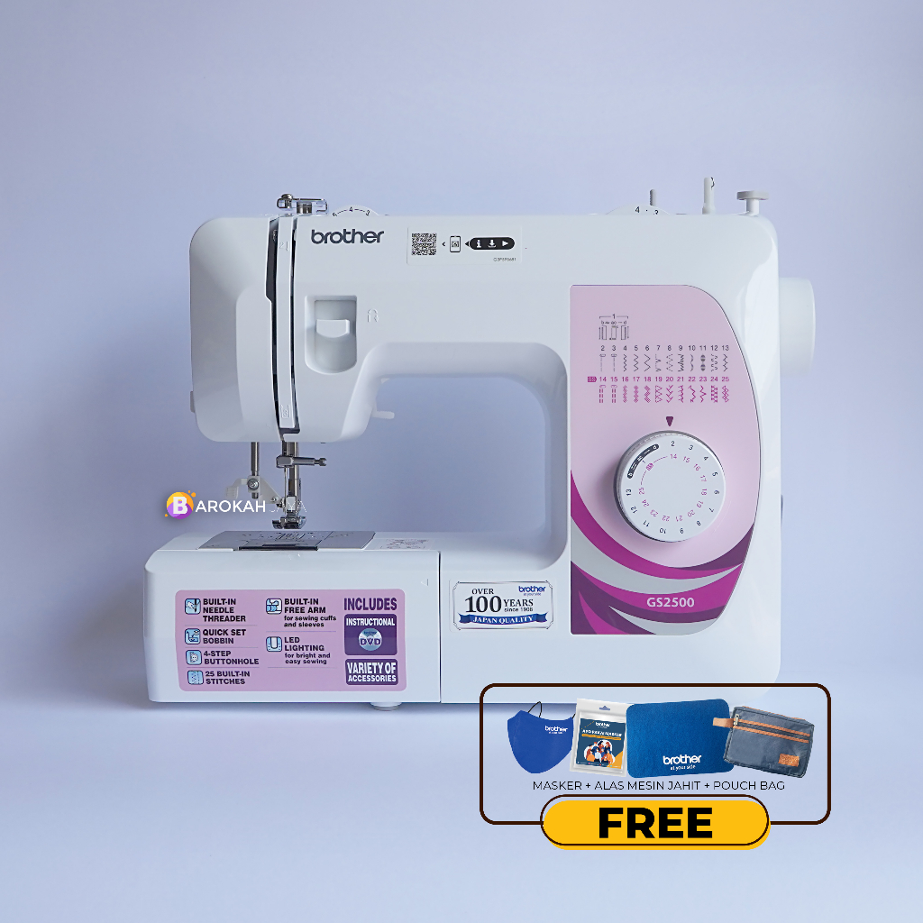 Mesin Jahit BROTHER GS 2500 / GS2500 Portable Multifungsi