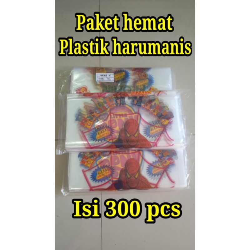 

Paket hemat !! Plastik harumanis isi 300 pcs / Plastik gula kapas