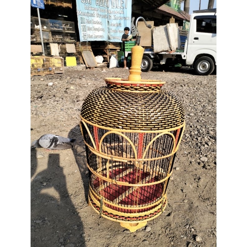 SANGKAR KANDANG PERKUTUT RAJUT PERNIS.