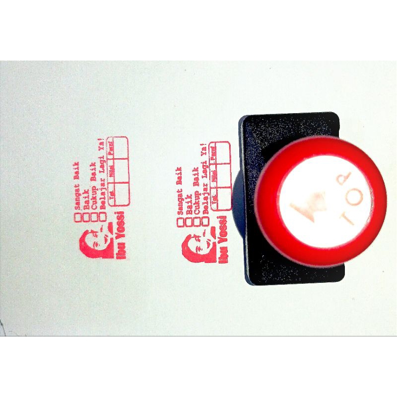 

Stempel Nilai/penilaian guru/stempel bulat/kotak/lunas