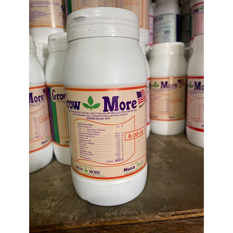 PUPUK GROWMORE 6 30 30 ISI 454 GRAM PUPUK BUNGA DAN BUAH