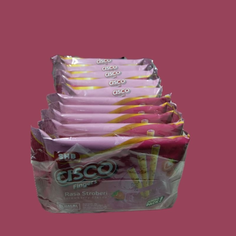 

ASCO FINGERS STRAWBERY Snack 1 pack isi 10 pcs