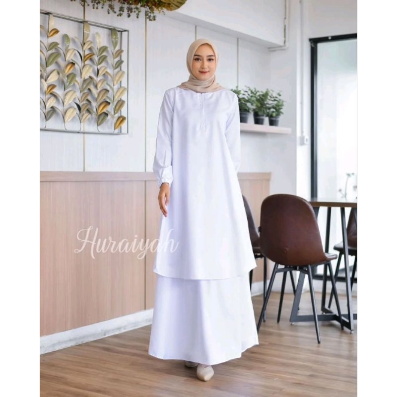 GAMIS PUTIH HURAIYAH | GAMIS NAKES | GAMIS ASN | GAMIS PEGAWAI