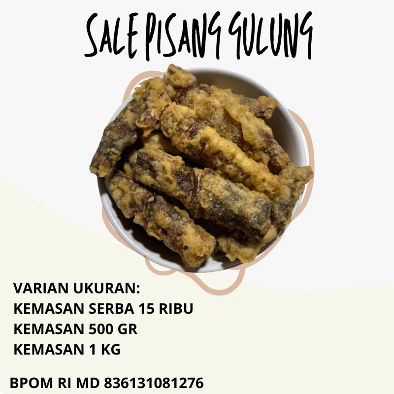 

SALE PISANG GULUNG MANIS DAN RENYAH KEMASAN 180 GRAM