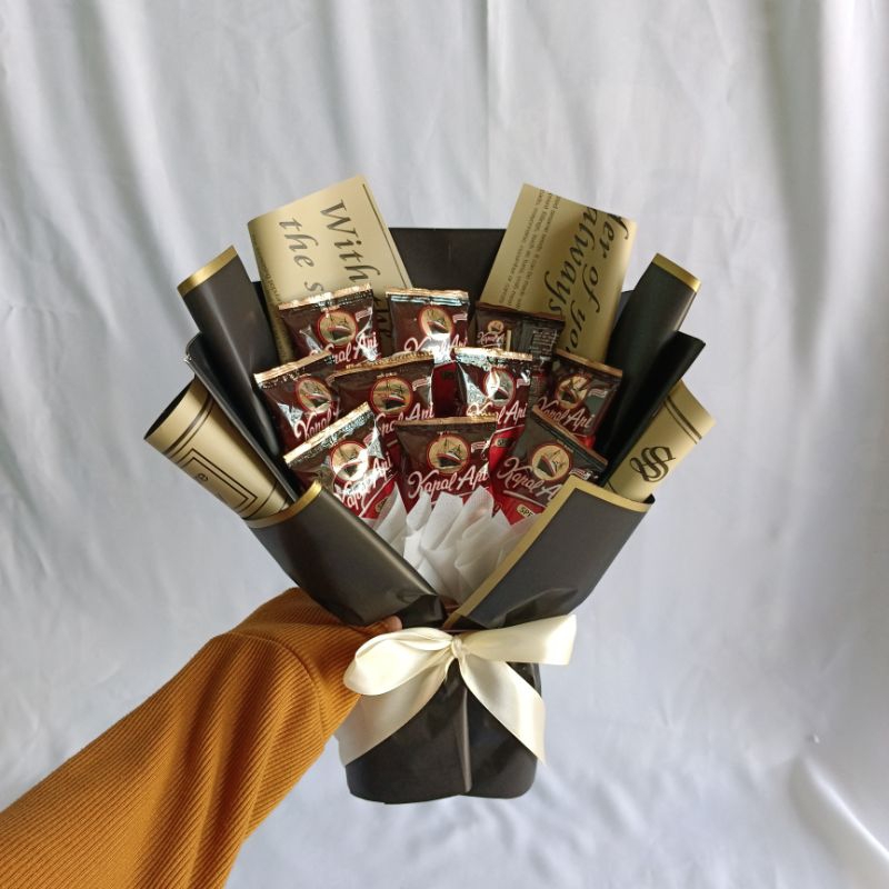 

10 PCS -- Buket Kopi Kapal Api Mix cocok untuk wisuda / ulang tahun / aniversary / Spesial