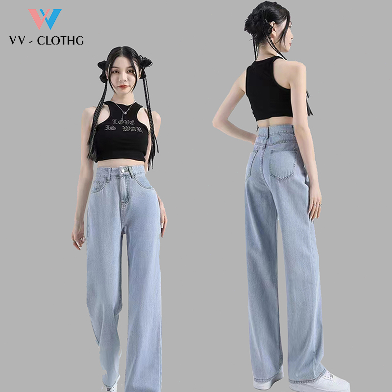 VV - Clothg -Celana jeans wanita kulot jeans celana kulot jeans wanita/wanita jeans longgar Kulot