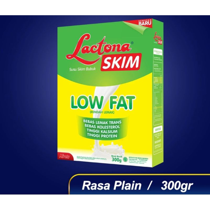 

Lactona Skim Low Fat(Susu Rendah Lemak)300gram