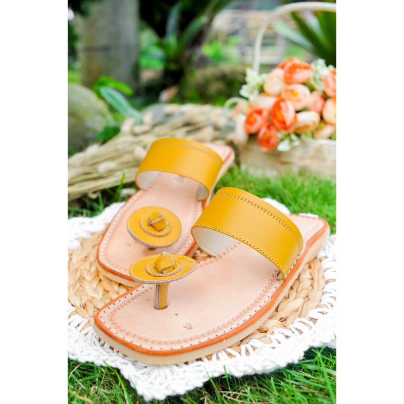 Termurah Sandal Kulit Wanita Tarumpah Bido Asli Khas Tasikmalaya Model Jamur