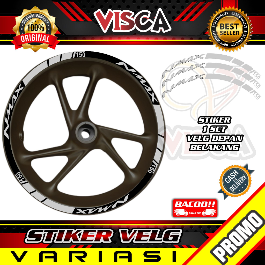 Stiker Velg List Velg Motor Stiker Velg Nmax 150