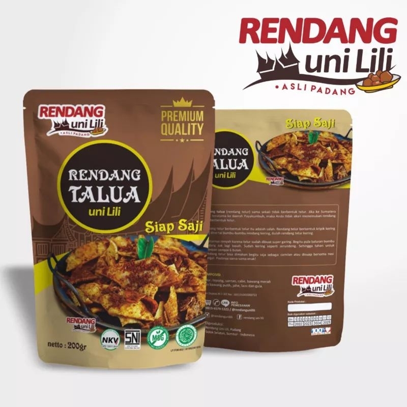 

Rendang telur - RENDANG UNI LILI 200 gr