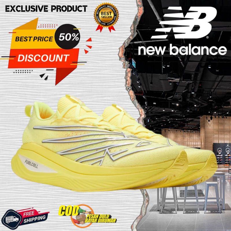 SEPATU NB FUELCELL SUPERCOMP TRAINER ELITE V3 YELLOW