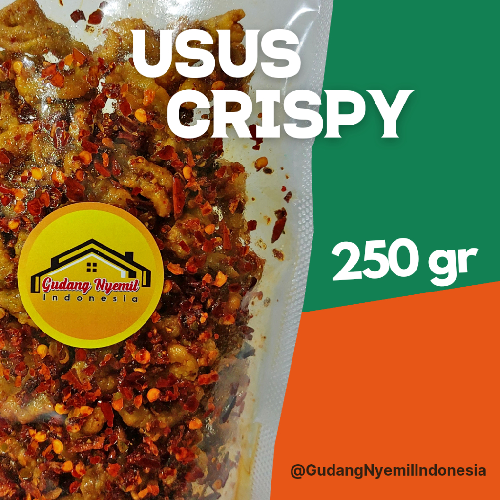 

Usus Crispy Extra Pedas Daun Jeruk 250 gr