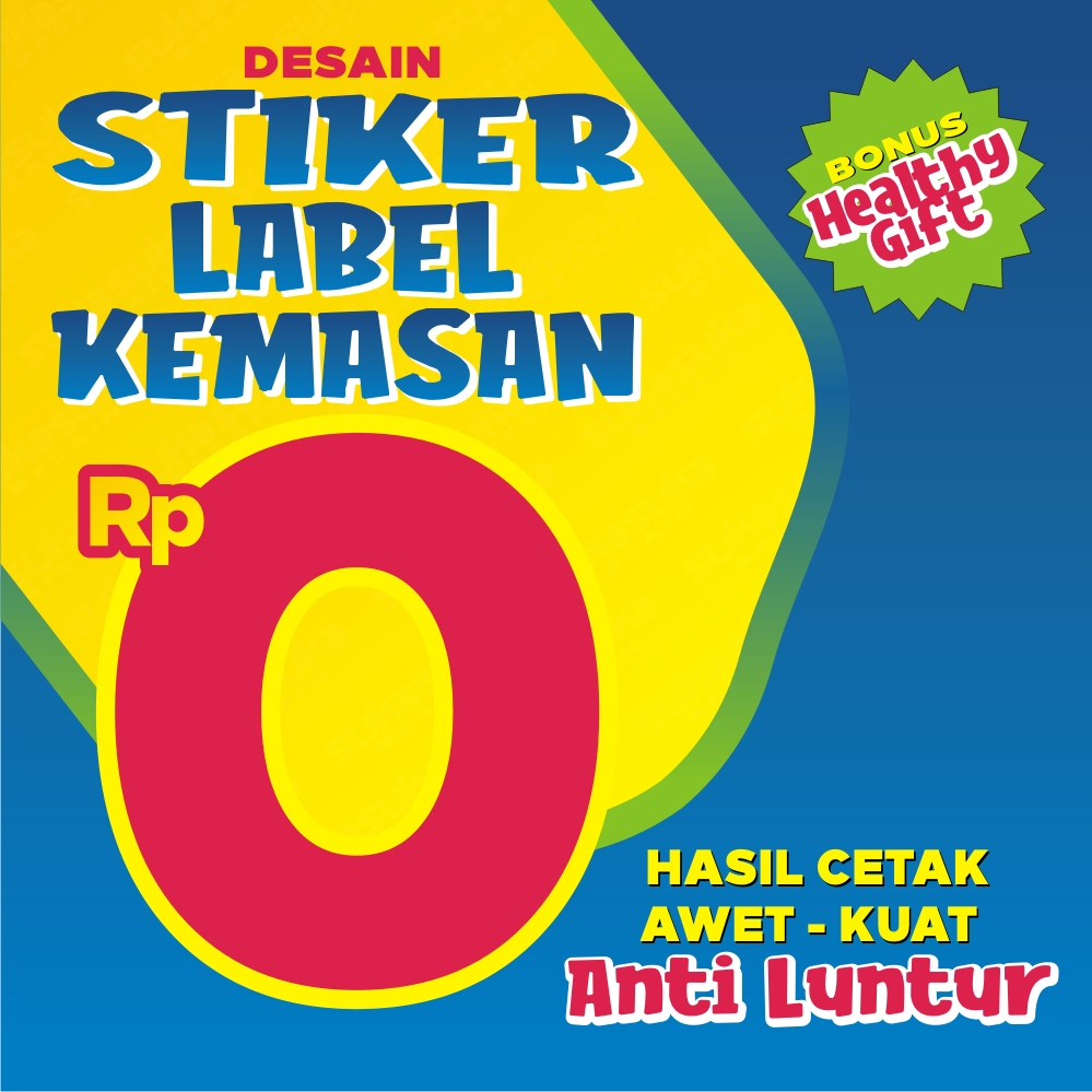 Stiker Label Kemasan Free Desain