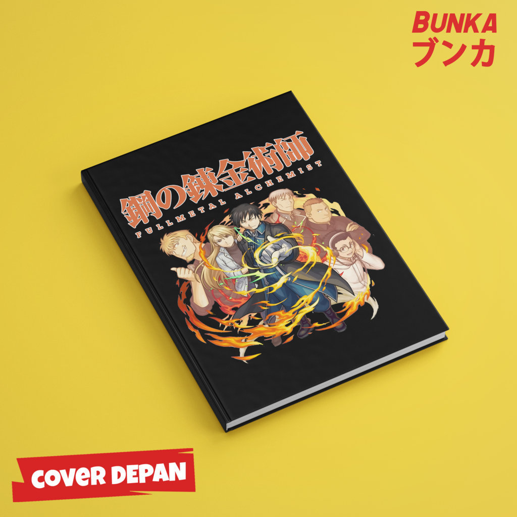 

Note Book Aesthetic Anime Fullmetal Alchemist Roy Mustang Design Hardcover A5 Buku Tulis Catatan Notes Agenda Planner Jurnal vintage buku catatan story book kado anniversary valentine cowok cewek murah