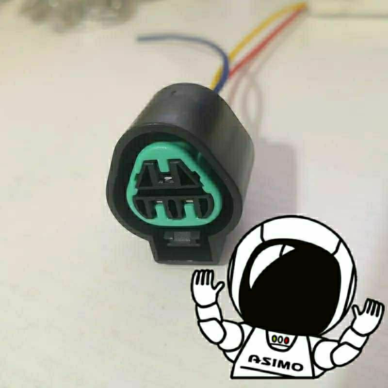 Soket sensor TPS ABS pin 3 original mitsubishi lancer 4 galant pajero Strada Triton kabel socket kon