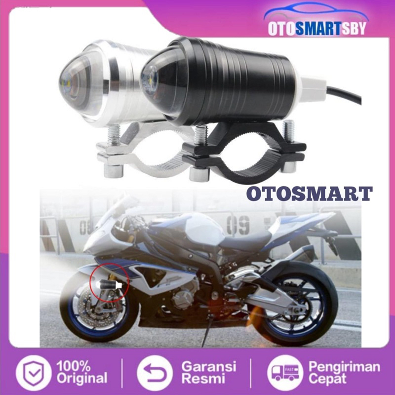 Lampu Sorot Tembak LED Projie Projektor U1 Putih Cree  Lampu Sorot Motor