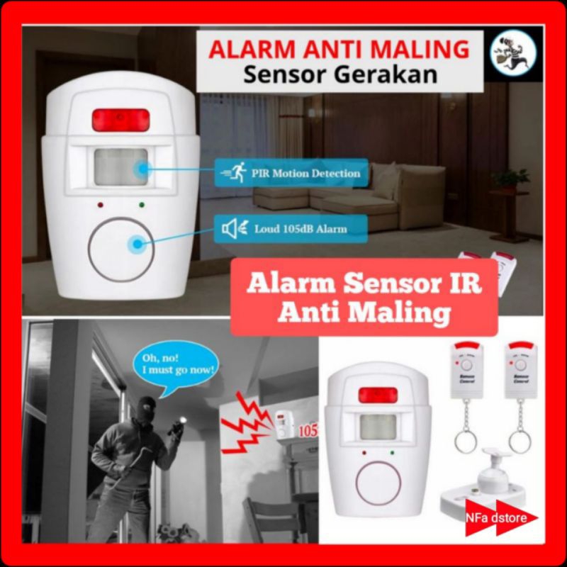 Alarm Sensor Gerak / Alarm Pendeteksi Gerak / Alarm Infrared Anti Maling