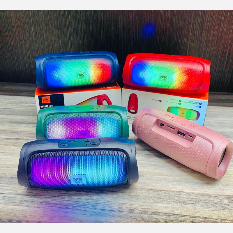 Speaker Portable Mini Speaker Bluetooth Nixnox Mini 6 Speaker Mini Speaker RGB Speaker Fullbass