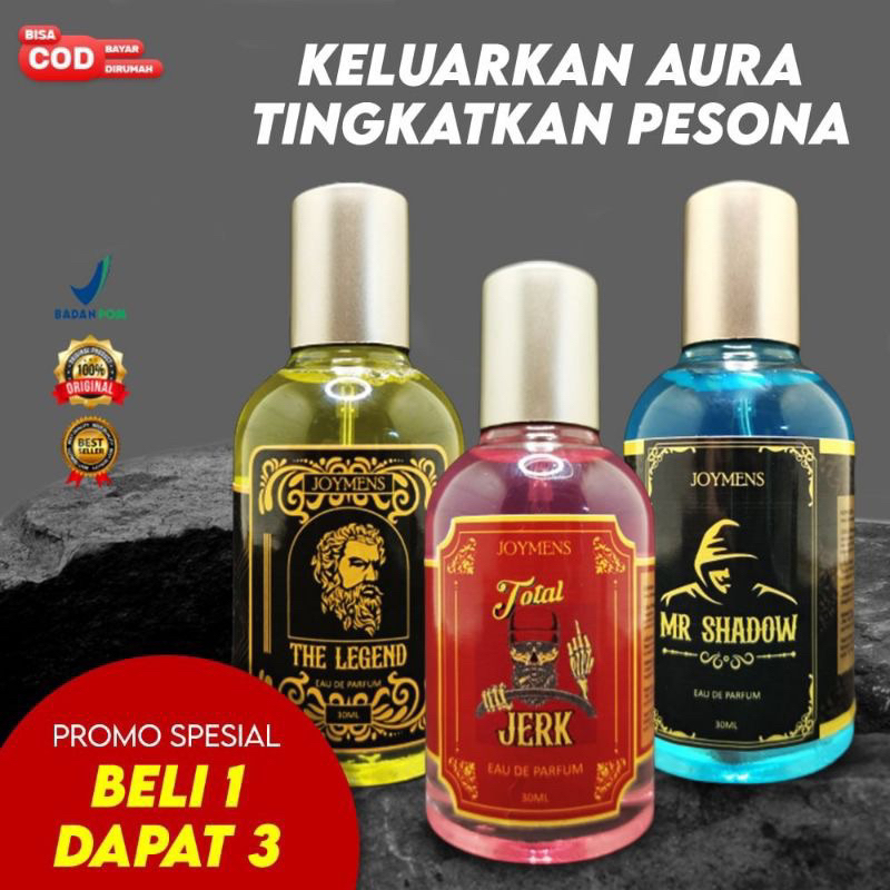 BELI 1 DAPAT 3 Parfum JOYMENS SERIES Terbaru ORIGINAL Bikin DO'I Nempel Terus  Wangi tahan lama (EDP