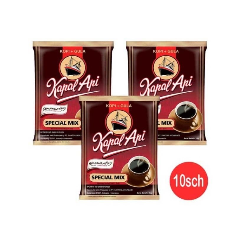 

KOPI KAPAL API spesial mix 25gr/kopi hitam/1 renceng (isi 10)