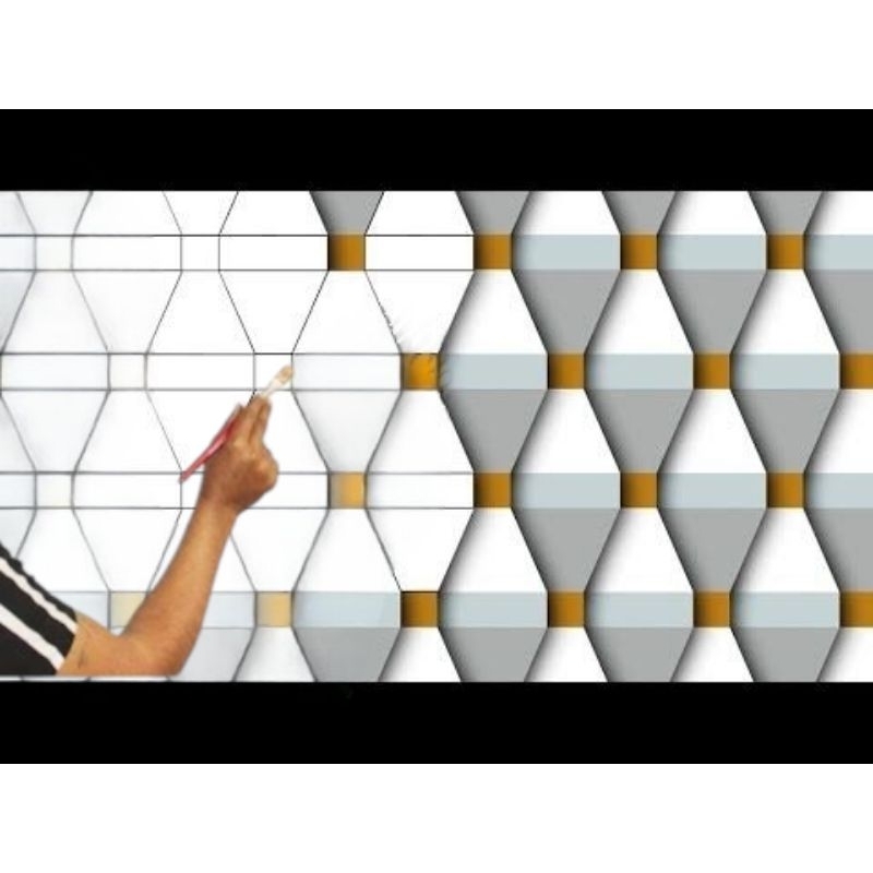 cetakan/alat/pola mal cet dinding/tembok motif 3D(hanya cetakan/