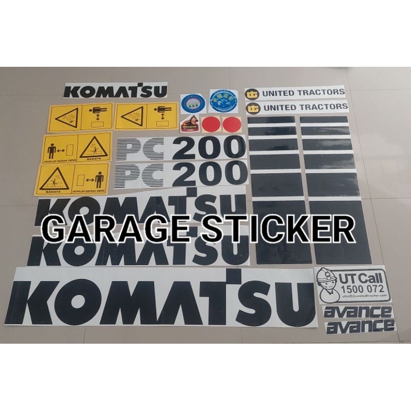 sticker excavator komatsu pc 200-6