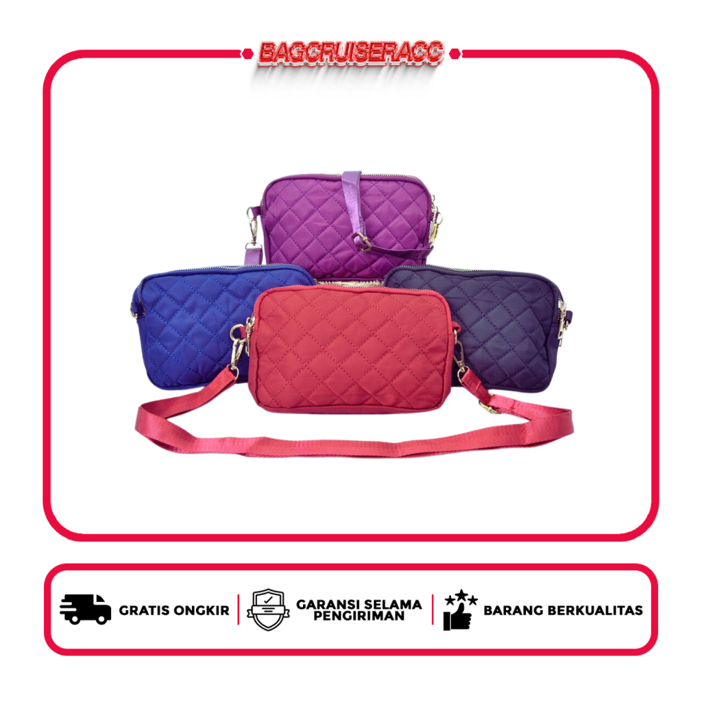 Tas Selempang Aolong Polos Wanita Import 6011