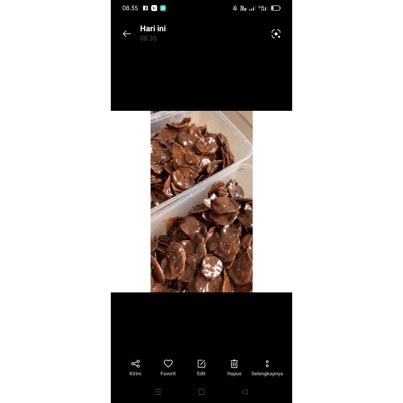 

Kripik Pisang Coklat lumer