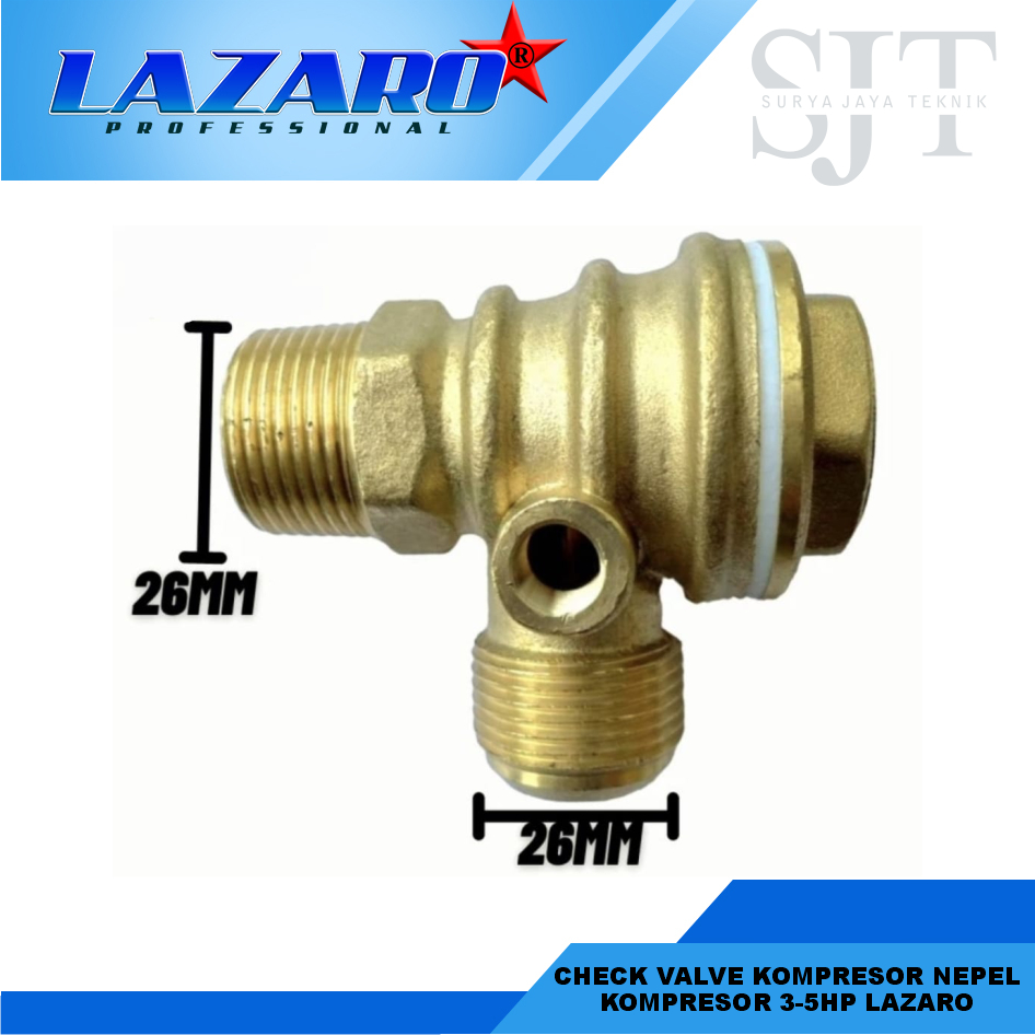 Sparepart Kompresor Check Valve Kompresor Nepel Kompresor 3-5hp Lazaro