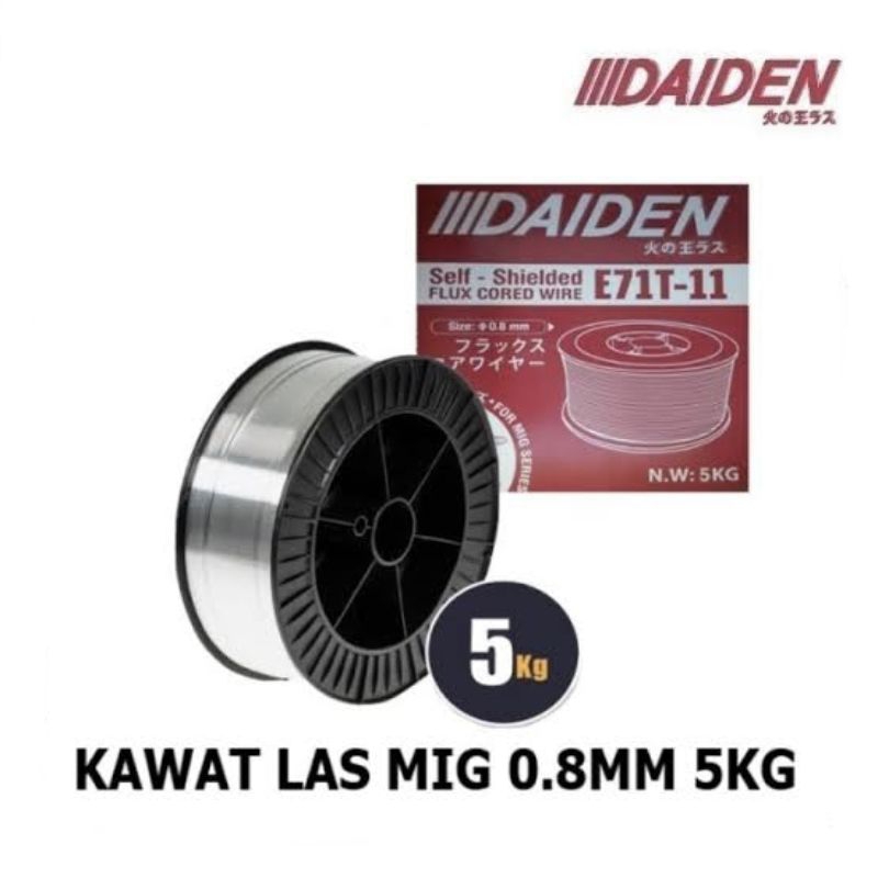 Kawat Las Daiden Self - Shield Flux Cored Wire E71T-11 5 KG