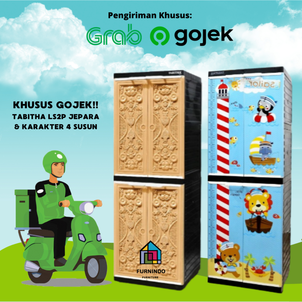 LEMARI PLASTIK TABITHA 4 SUSUN JEPARA