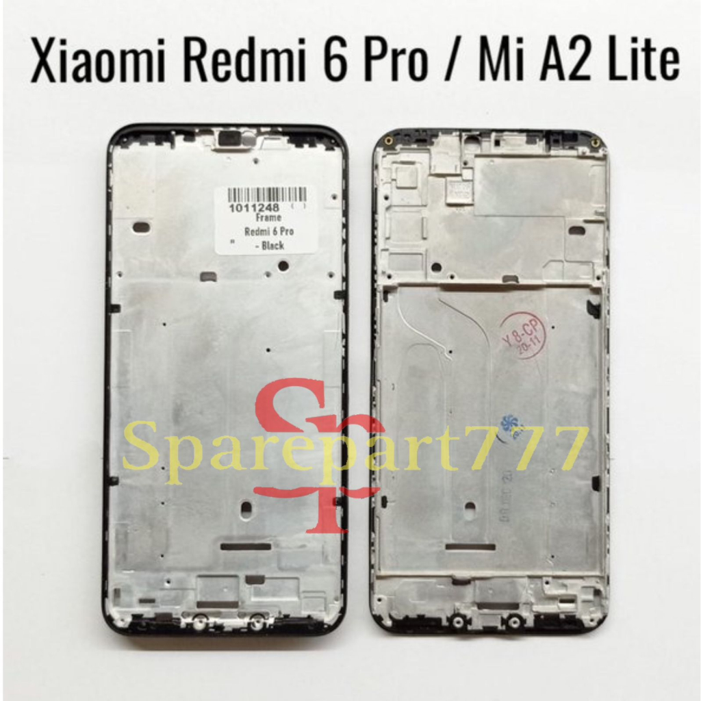 Frame Bezel Tulang Tengah Xiaomi Redmi 6 Pro / MI A2 Lite / MiA2 lite - Dudukan Mesin