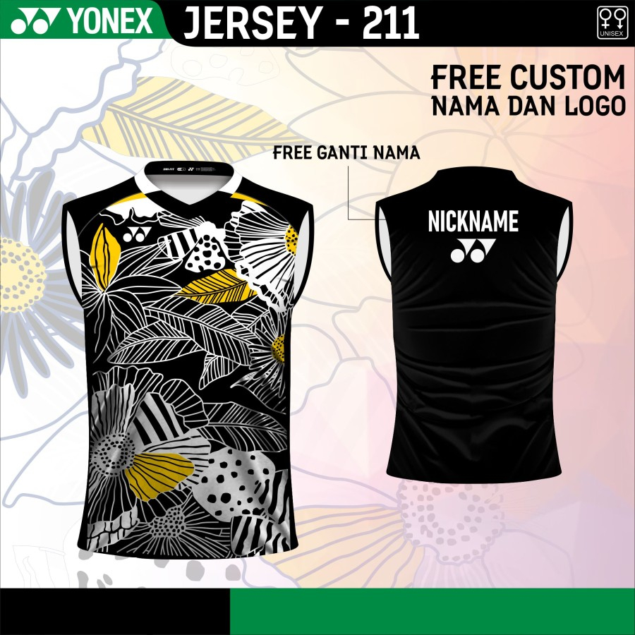 Jersey badminton sleeveless the minions kaos yonex baju bulutangkis