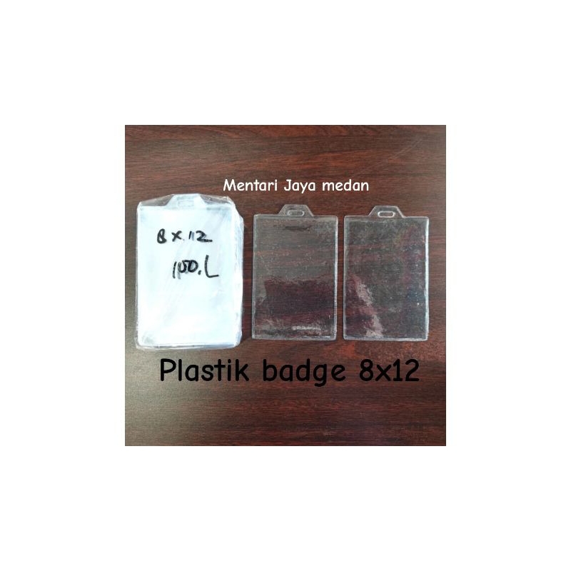 

plastik badge nama ukuran 8x12
