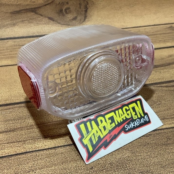 mika kaca lensa stop lamp stoplamp lampu rem belakang merah mata kucing yamaha V70 V75 V80 V 80 L2g 