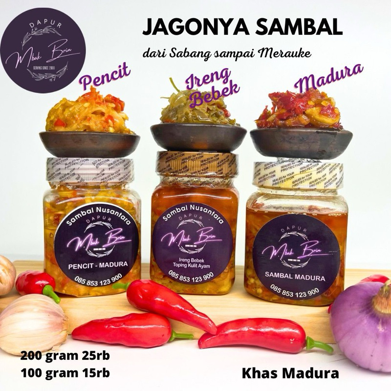 

Sambal Nusantara Dapur_Mbakbrin / Khas Madura (100g-200g)