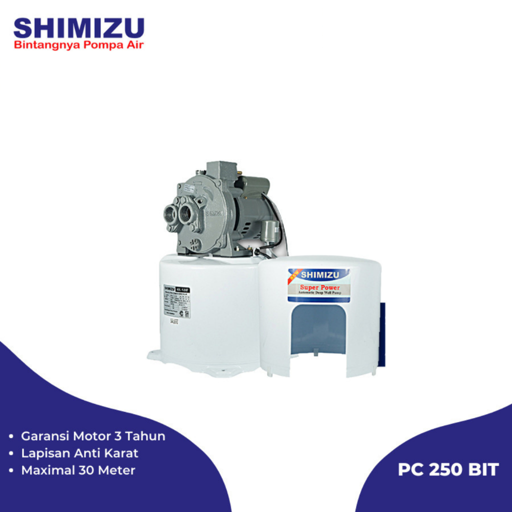 SHIMIZU JET PUMP PC 250 SHIMIZU POMPA AIR SUMUR DALAM PC 250 SHIMIZU