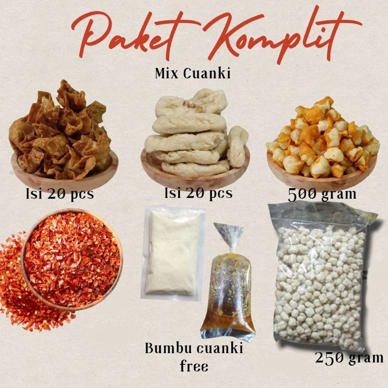 

PAKET MIX KOMPLIT CUANKI / PAKET CUANKI KOMPLIT