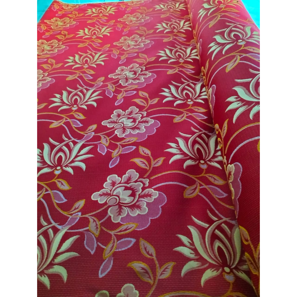 Piyugardening Kain Sofa Motif Bunga Minimalis // Baahan Kain Kursi Sofa Meteran // Kain Sofa Meteran