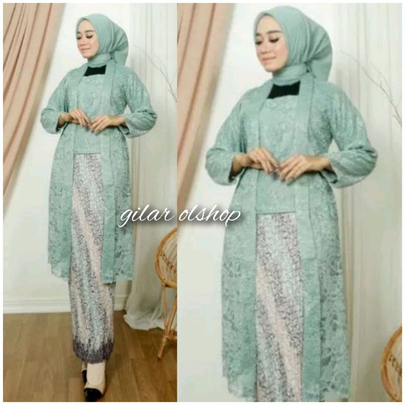 SET KEBAYA KUTU BARU BROKAT MODERN / KEBAYA WISUDA TERBARU 2023