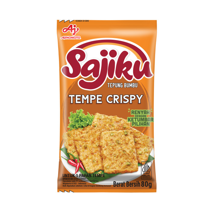 

Sajiku Tepung Bumbu Tempe Goreng Crispy 70g (10 pcs)